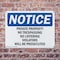 Signmission Private Property No Trespassing No Loitering OSHA Notice Sign, Plastic, 10in W x 7in L, 2PK OS-2PACK-NS-P-710-L-17847 - alternate 5